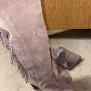 Cosmopolitan Taupe Suede Sole